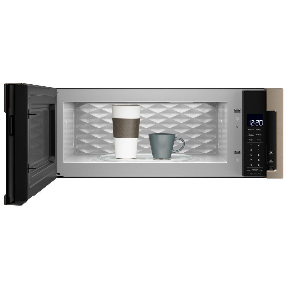 Whirlpool 1 1 Cu Ft Over The Range Low Profile Microwave Hood