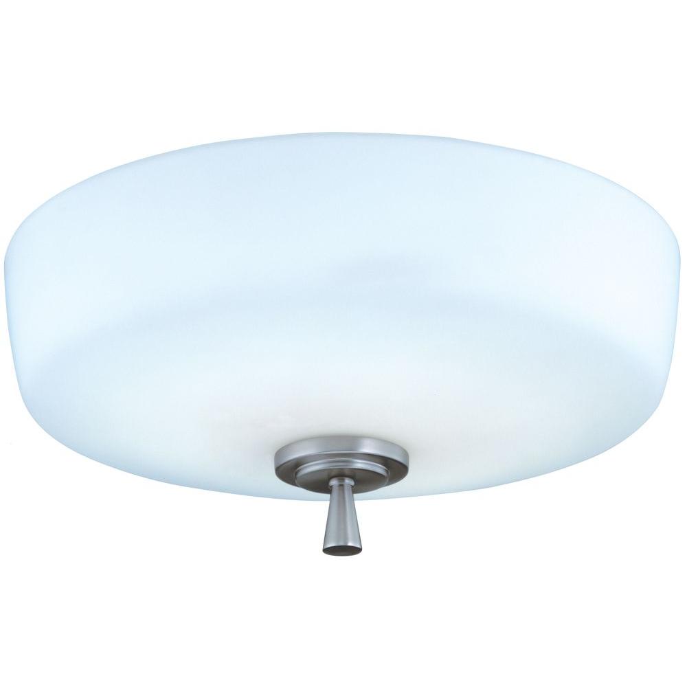 Lithonia Lighting Ferros 1 Light Brushed Nickel Flush Semi Flush