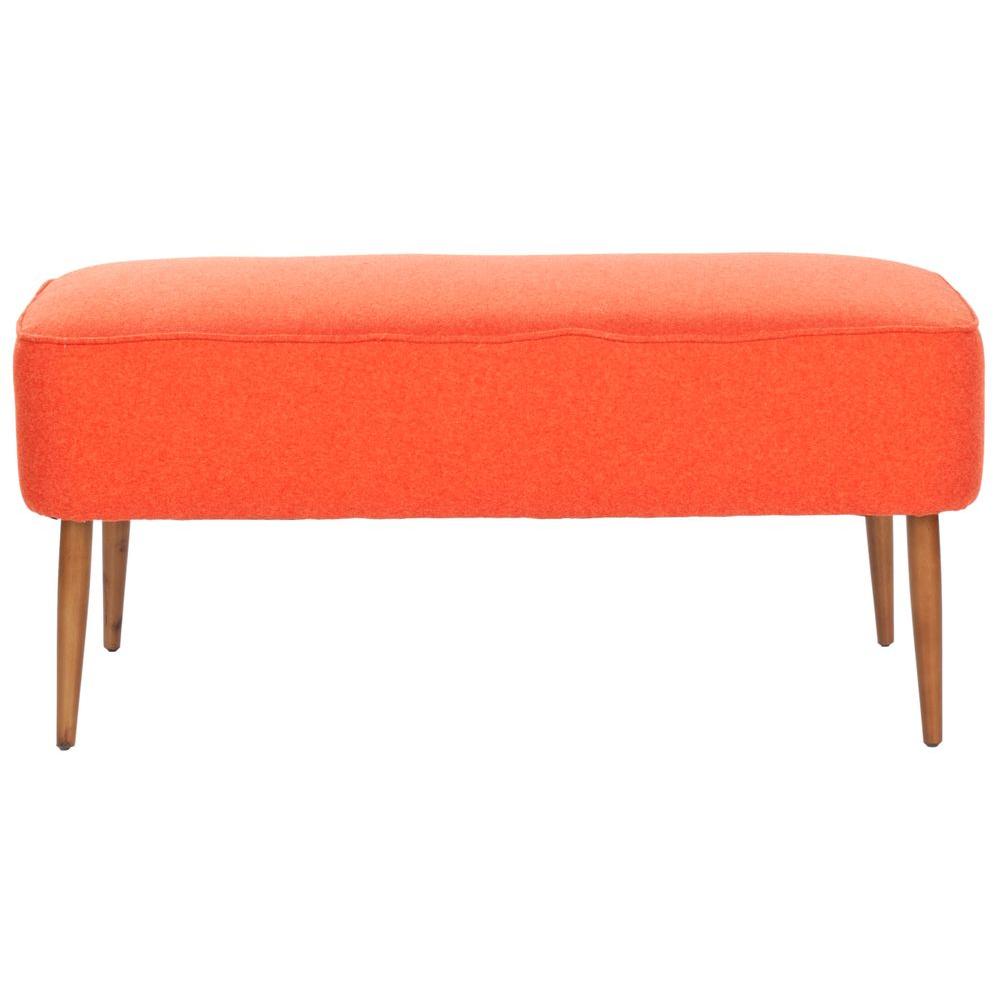 Safavieh Levi Burnt Orange Bench Mcr4609a The Home Depot