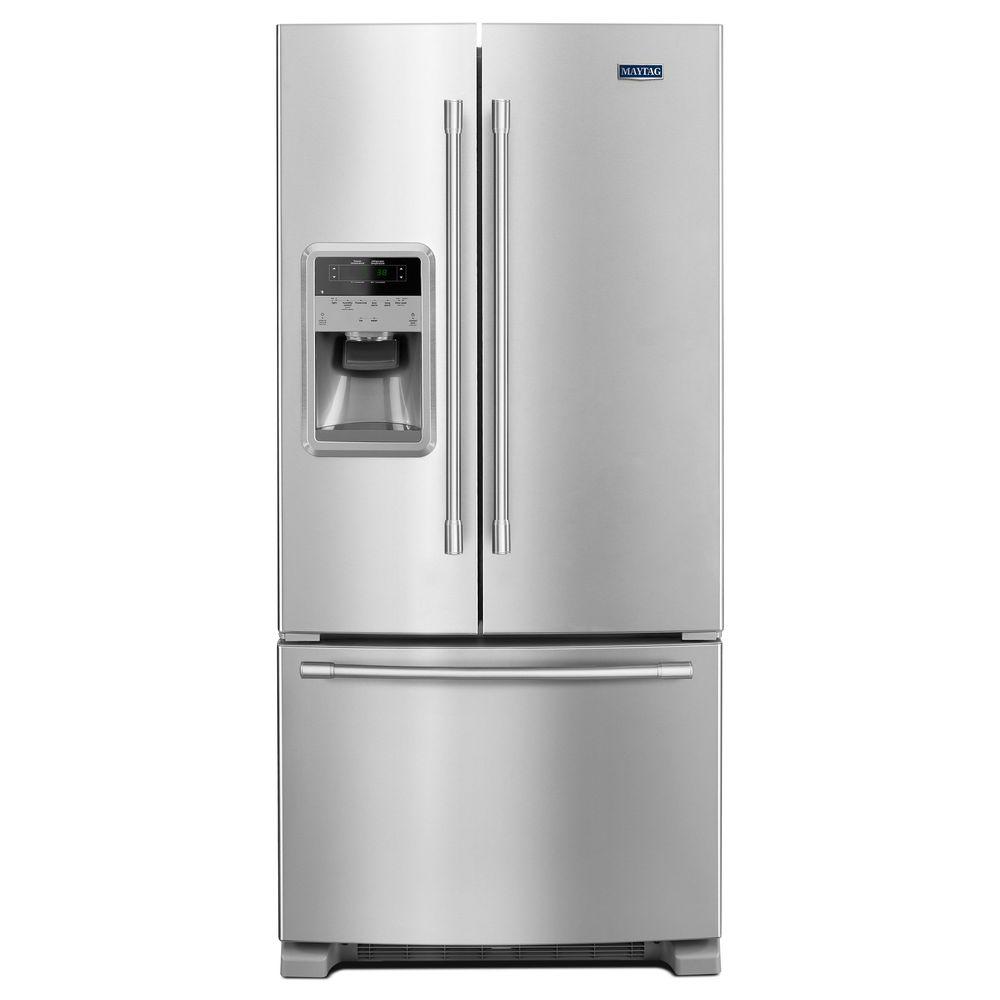 Fingerprint Resistant Stainless Steel Maytag French Door Refrigerators Mfi2269frz 64 1000 