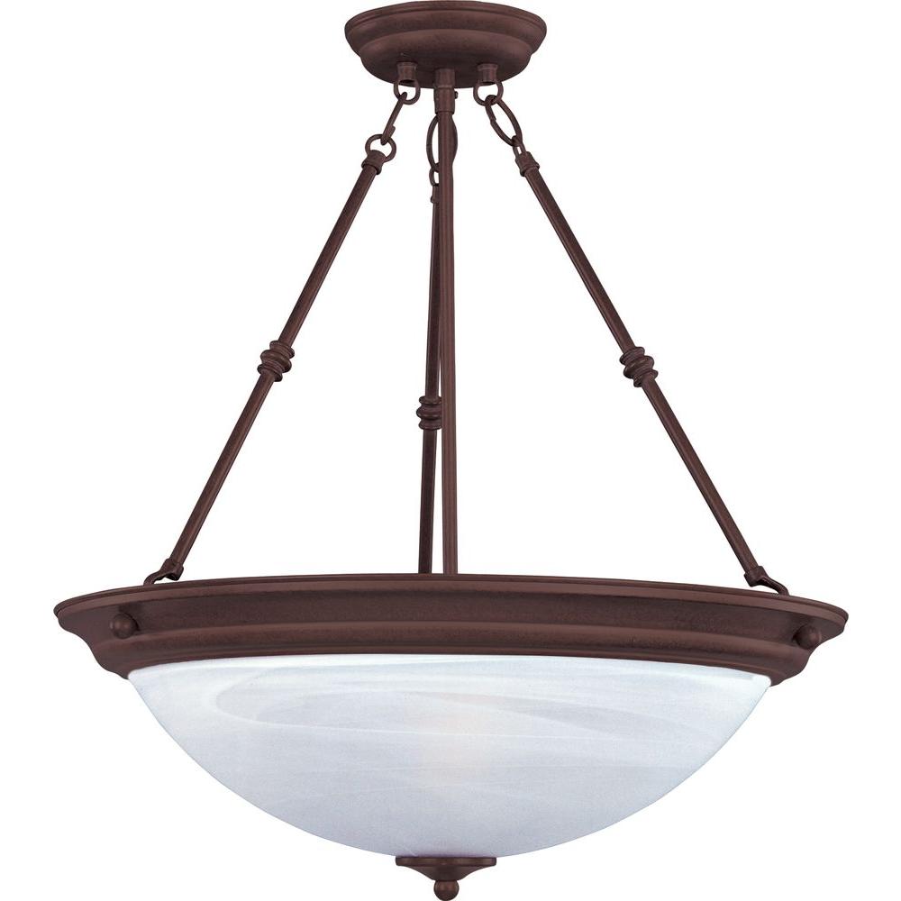 Maxim Lighting Essentials 3 Light Oil Rubbed Bronze Pendant 5845MROI   Oil Rubbed Bronze Maxim Lighting Pendant Lights 5845mroi 64 1000 