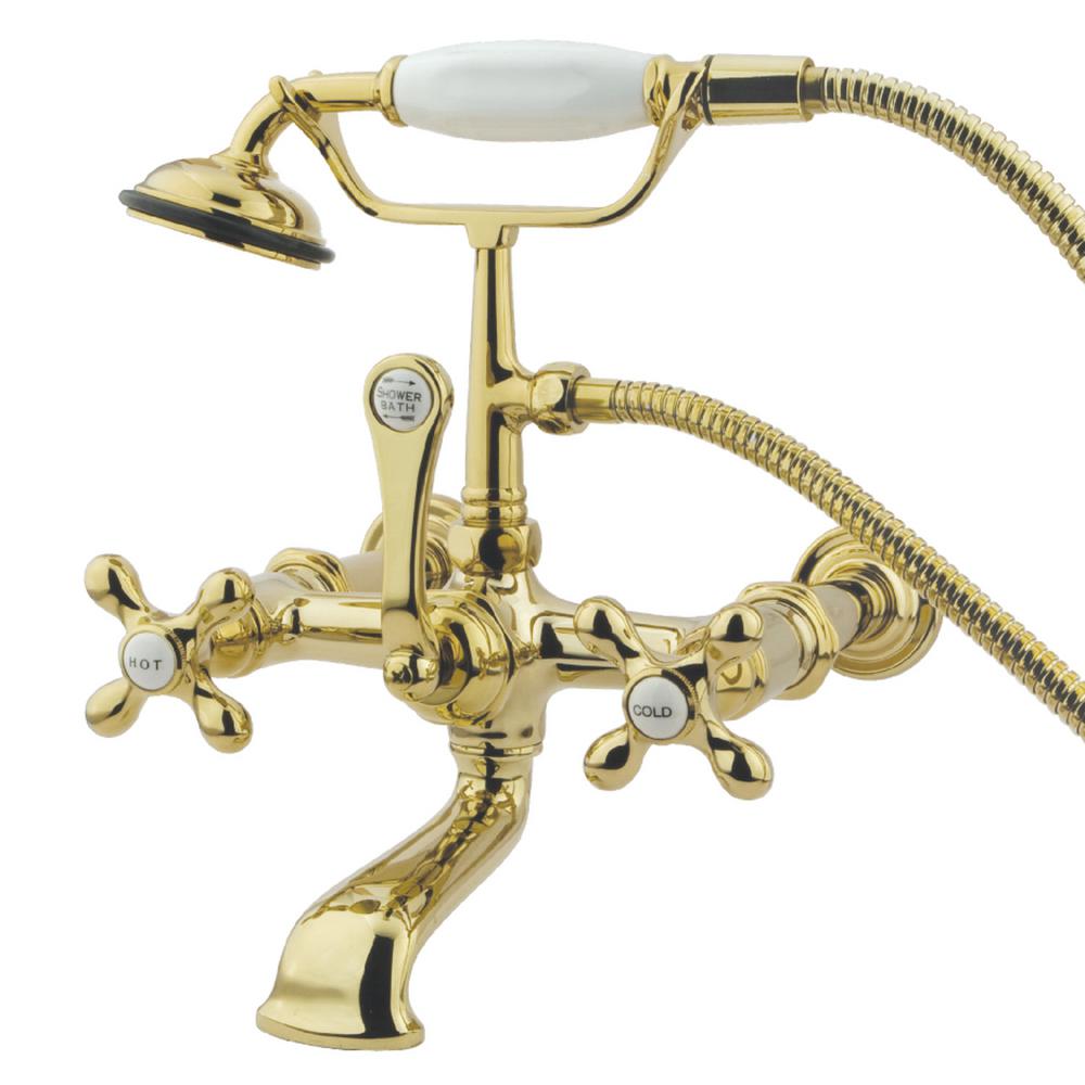 Kingston Brass Vintage 7 In Center 3 Handle Claw Foot Tub Faucet