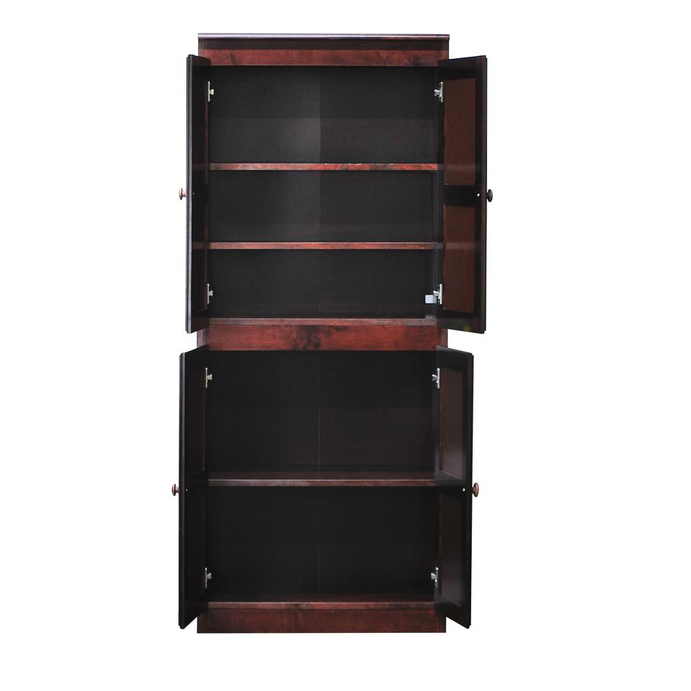 Concepts In Wood Wood Storage Cabinet 72 In With 5 Shelves