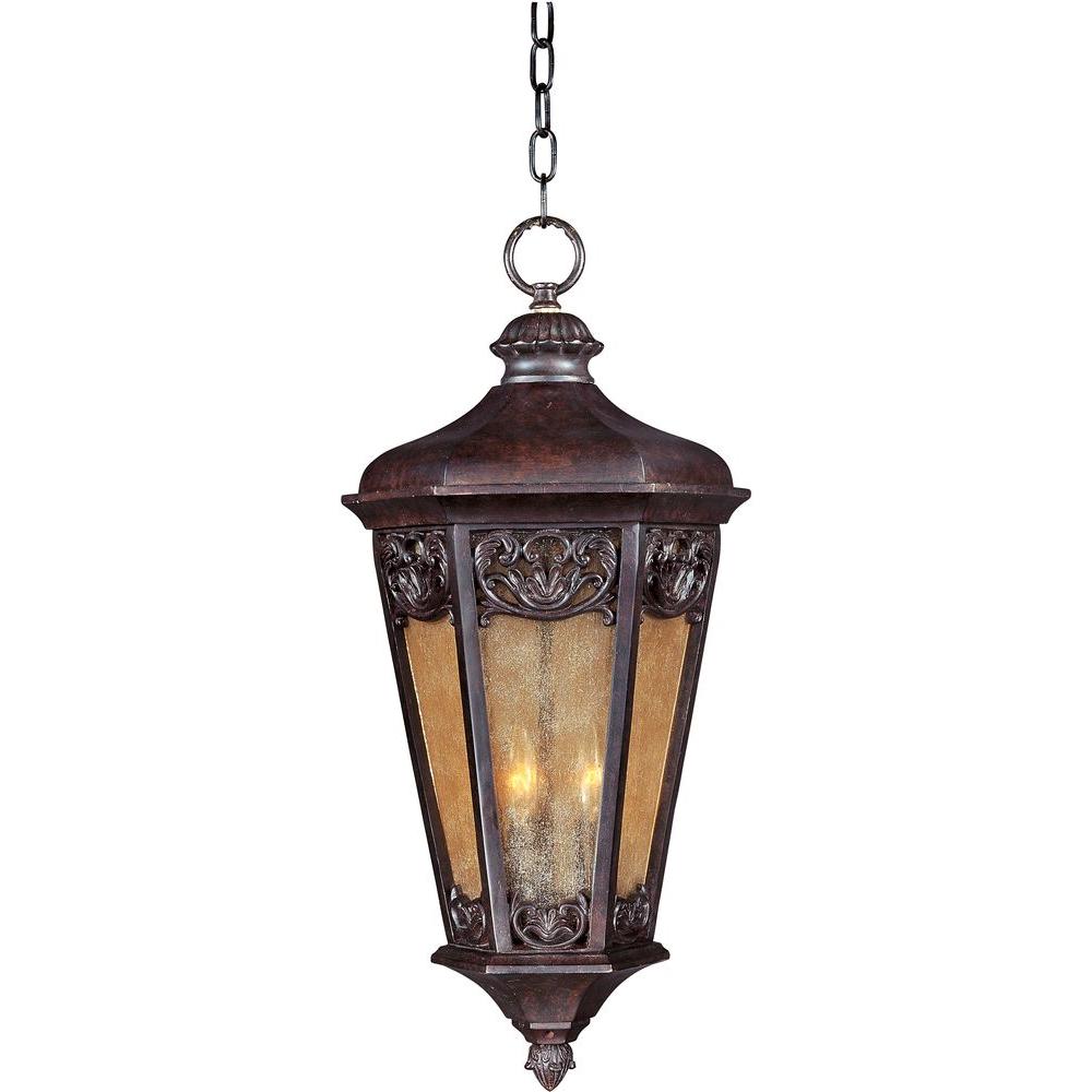 Maxim Lighting Lexington Vivex 3 Light Colonial Umber Outdoor Maxim Lighting Lexington Vivex 3 Light Colonial Umber Outdoor Hanging Lantern