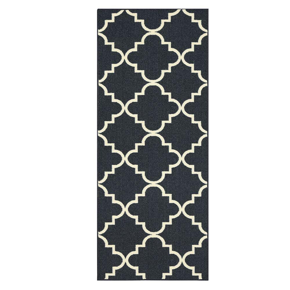 Mohawk Home Fancy Trellis Navy 2 Ft X 8 Indoor Runner Rug Mohawk Home Fancy Trellis Navy 2 Ft X 8 Indoor Runner Rug
