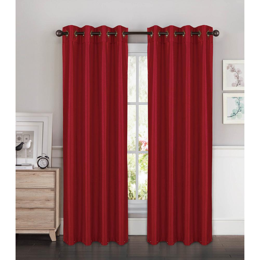 Window Elements Semi Opaque Kim Faux Silk Extra Wide 96 In L