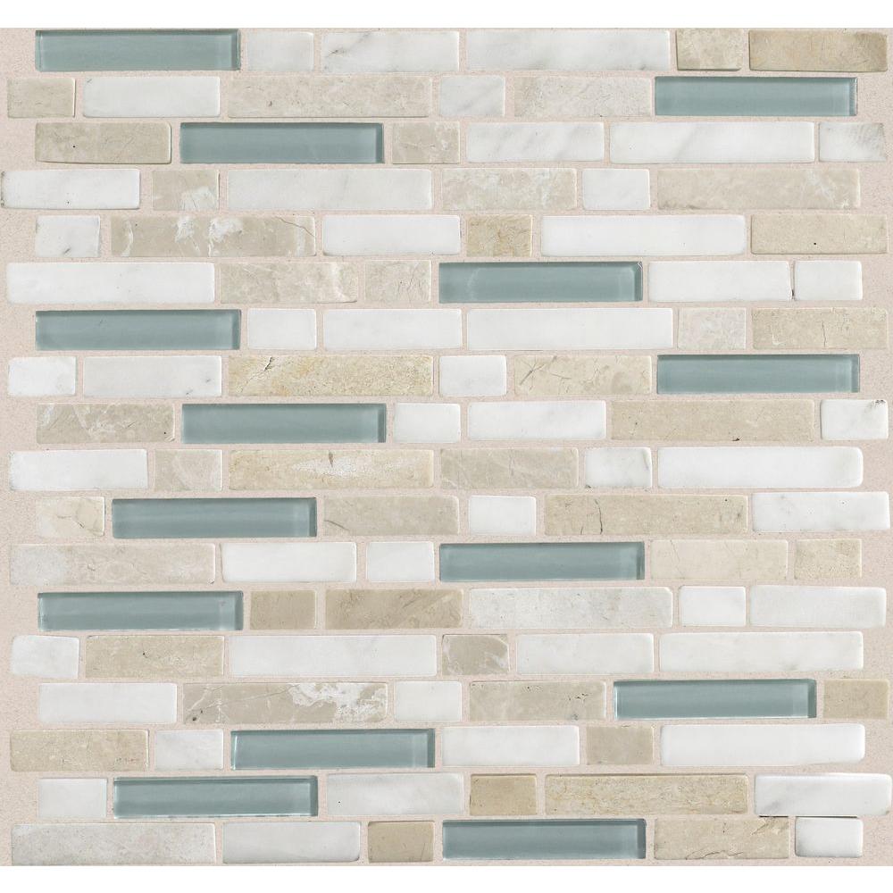 Daltile Stone Radiance Whisper Green 11 3 4 in x 12 1 2 