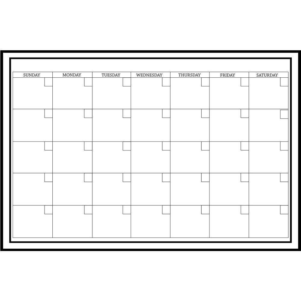 Wall Pops 24 In X 36 White Monthly Calendar Memo Board - Monthly Wall Calendar Dry Erase Board Wall Pops 24 In X 36 White Monthly Calendar Memo Board - Monthly Wall Calendar Dry Erase Board