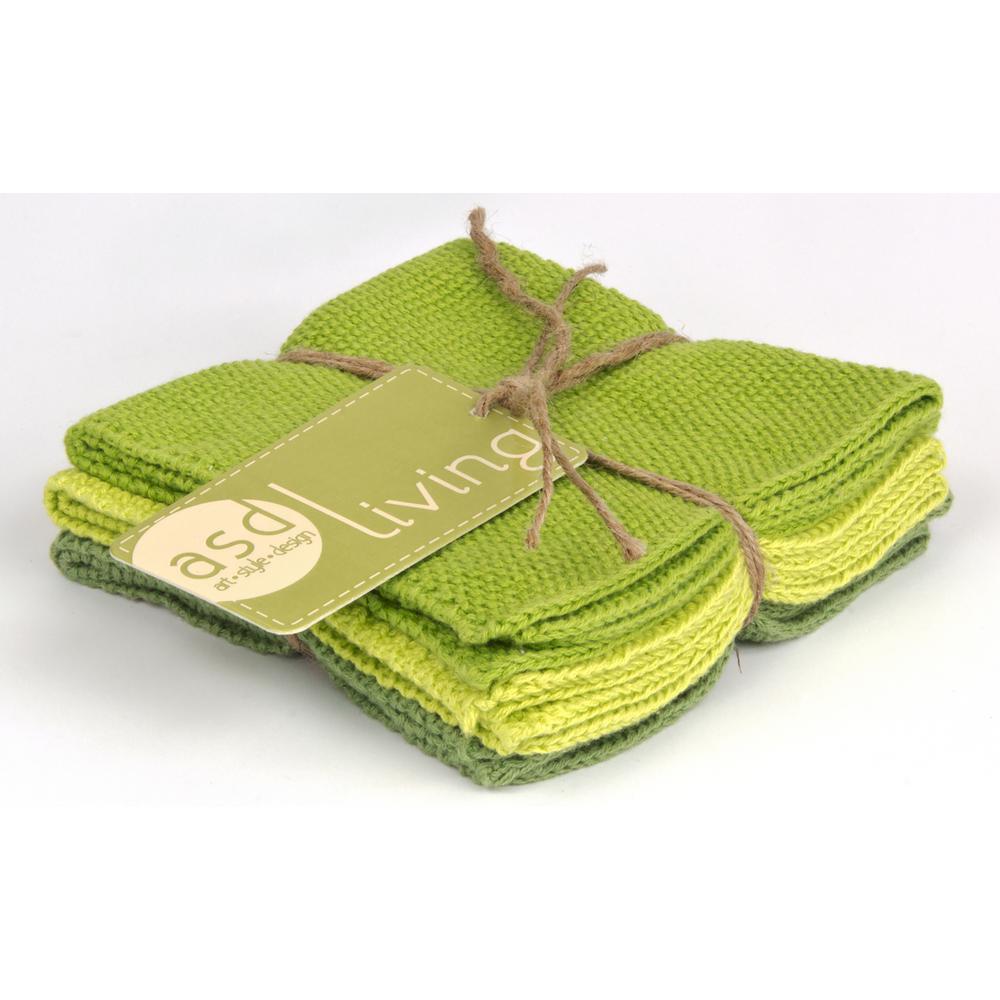 green dish towels