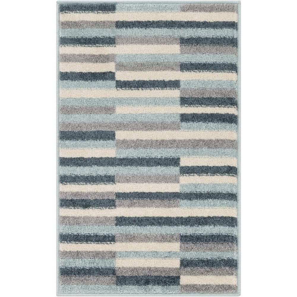 Well Woven Mystic Griffith Geometric Modern Distressed Blue 20 In