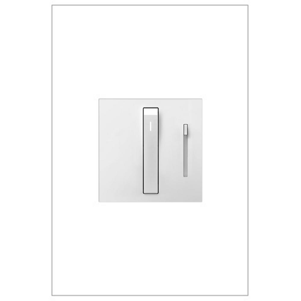 Legrand adorne 1100Watt Single Pole 3Way Whisper Dimmer, White