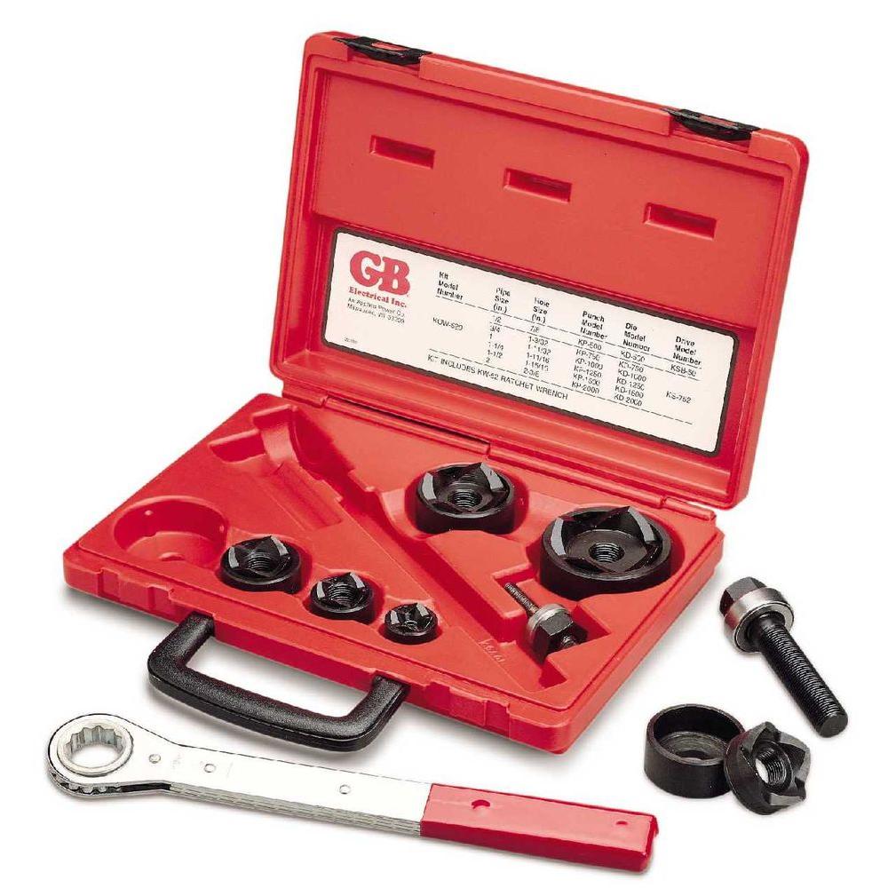 Gardner Bender Mechanical SlugOut Set with KW52 Wrench 1/2 in. to 2 in