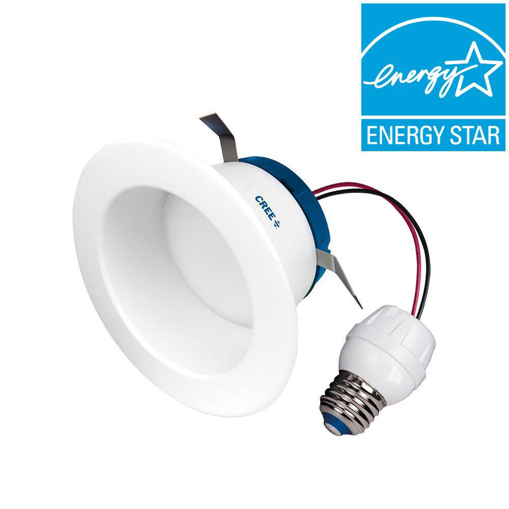 Cree 55W Equivalent Daylight (5000K) 4 in. Dimmable LED Retrofit
