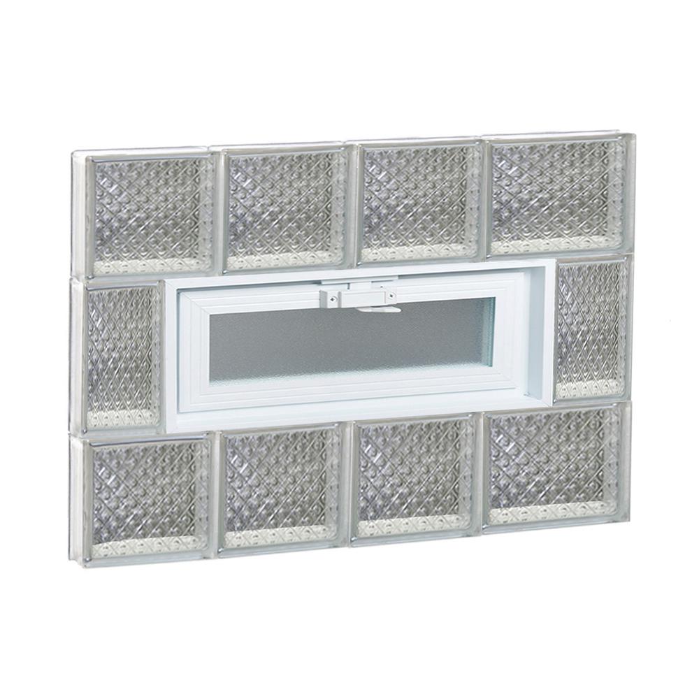 Clearly Secure 25 in. x 19.25 in. x 3.125 in. Frameless Diamond Pattern