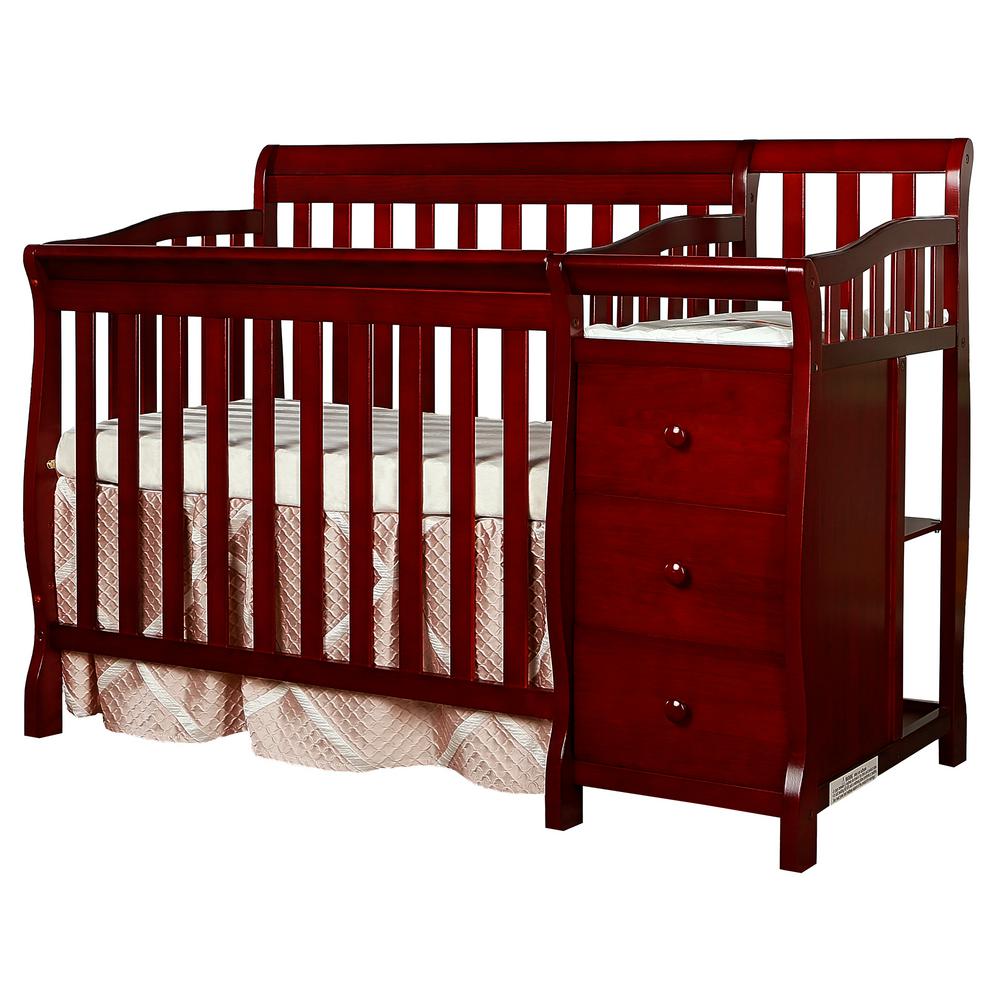 cherry wood convertible crib