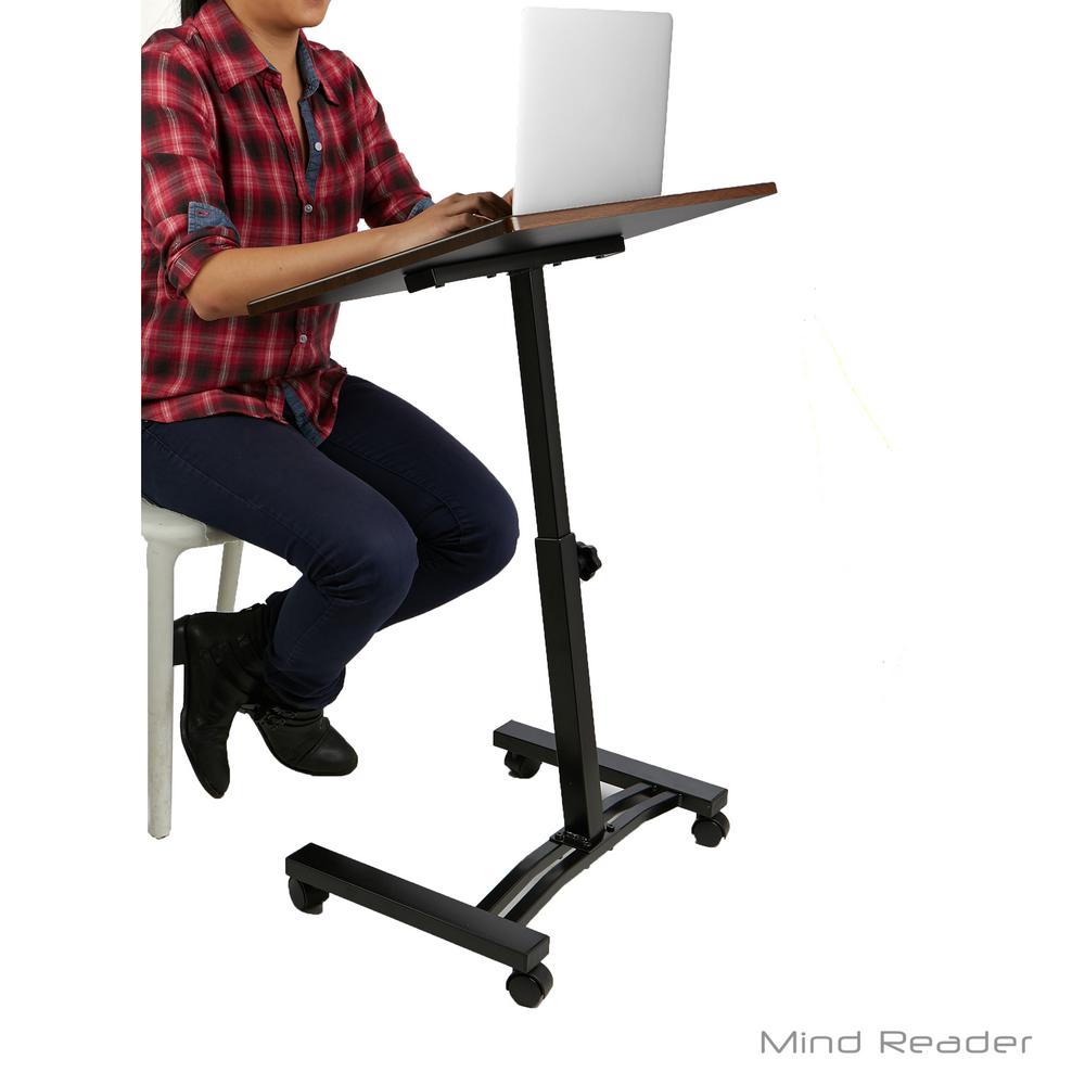 Mind Reader 2 Tier Sit And Stand Desk Qvc Com