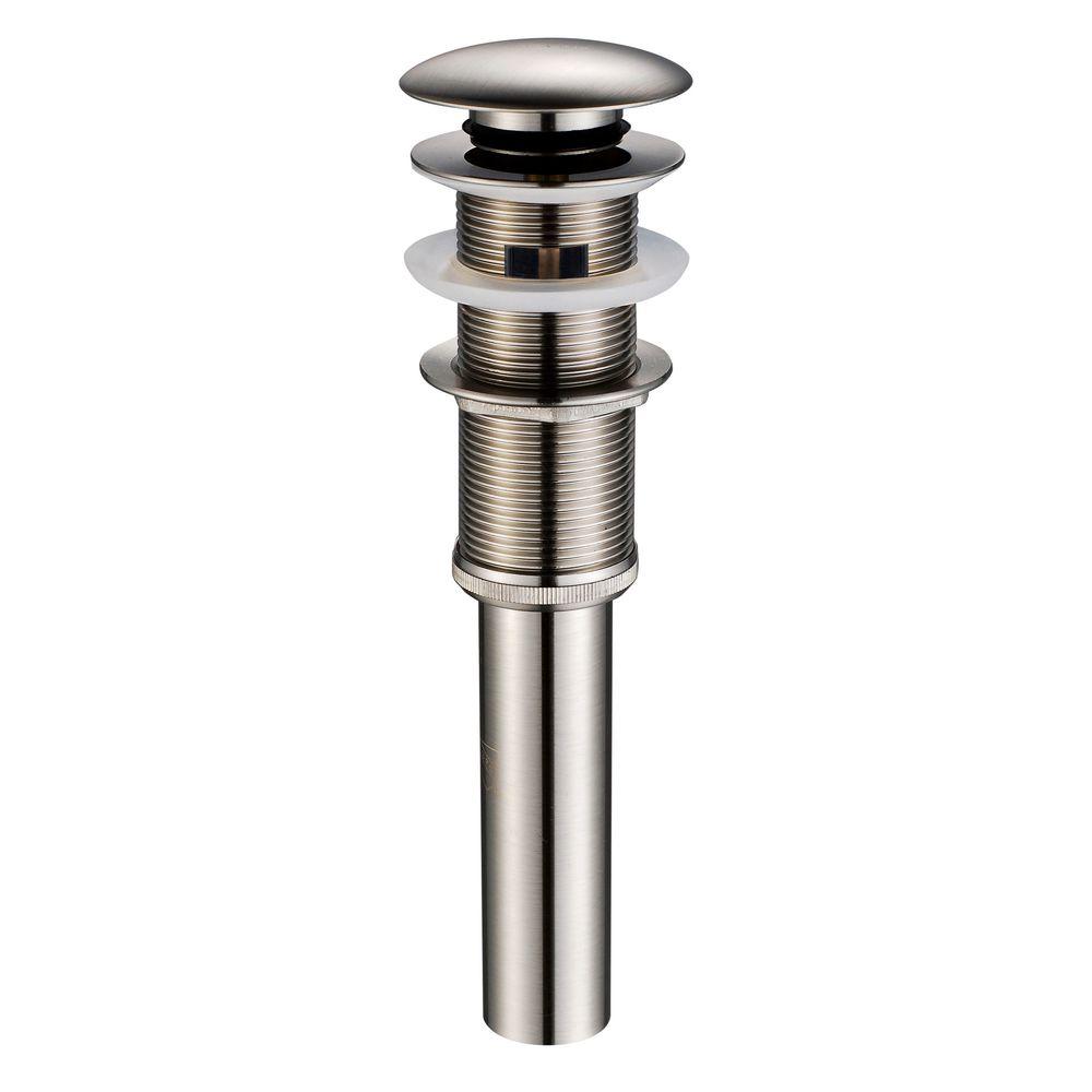 Plugs Stoppers Bathroom Sink Plumbing Parts Repair Pop Up Stopper With Overflow In Brushed Nickel