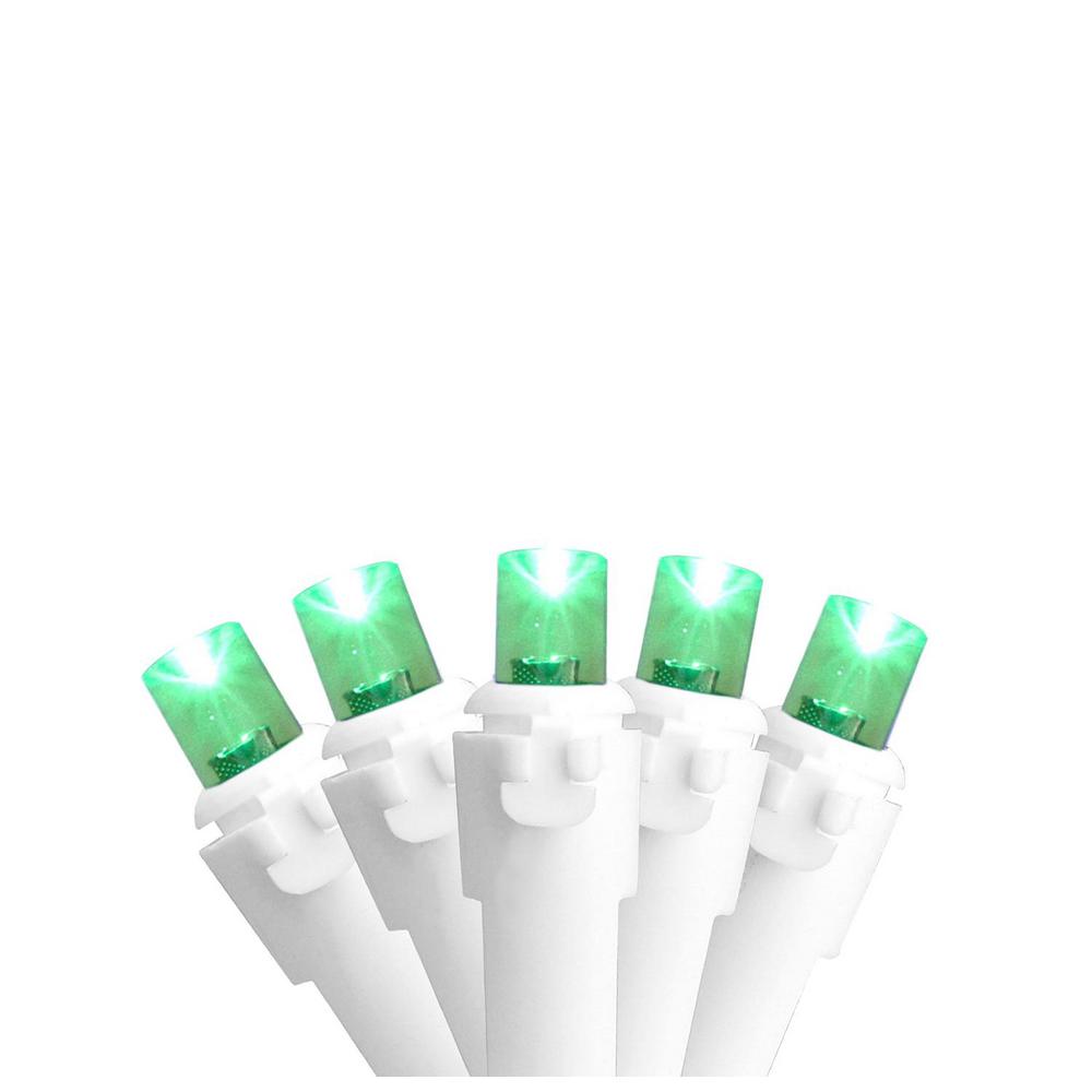 Northlight Set Of 50 Green Led Wide Angle Christmas Lights On Green Led Wide Angle Christmas Lights