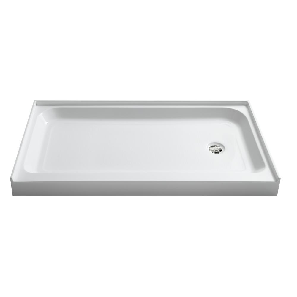 ANZZI Tier 36 in. x 60 in. Single Threshold Shower Base in WhiteSBAZ04RD The Home Depot ANZZI Tier 36 in. x 60 in. Single Threshold Shower Base in WhiteSBAZ04RD The Home Depot
