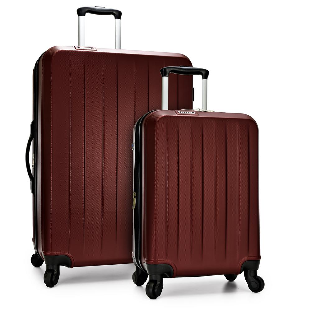 it burgundy suitcase