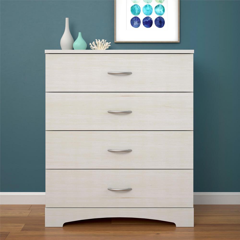 Ameriwood Crescent Point 4Drawer Ivory The Home Depot