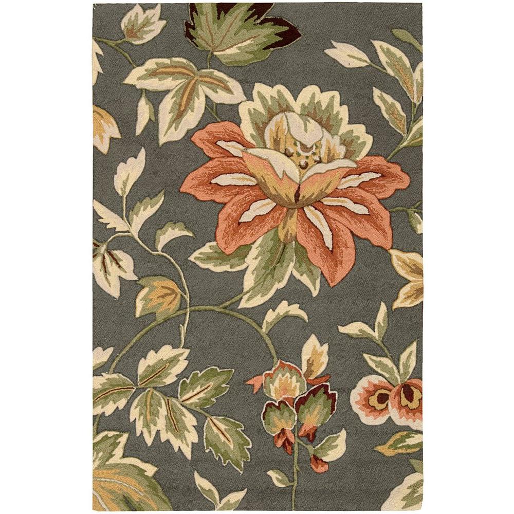 Nourison French Country Grey 4 ft. x 6 ft. Area Rug032591 The Home Depot