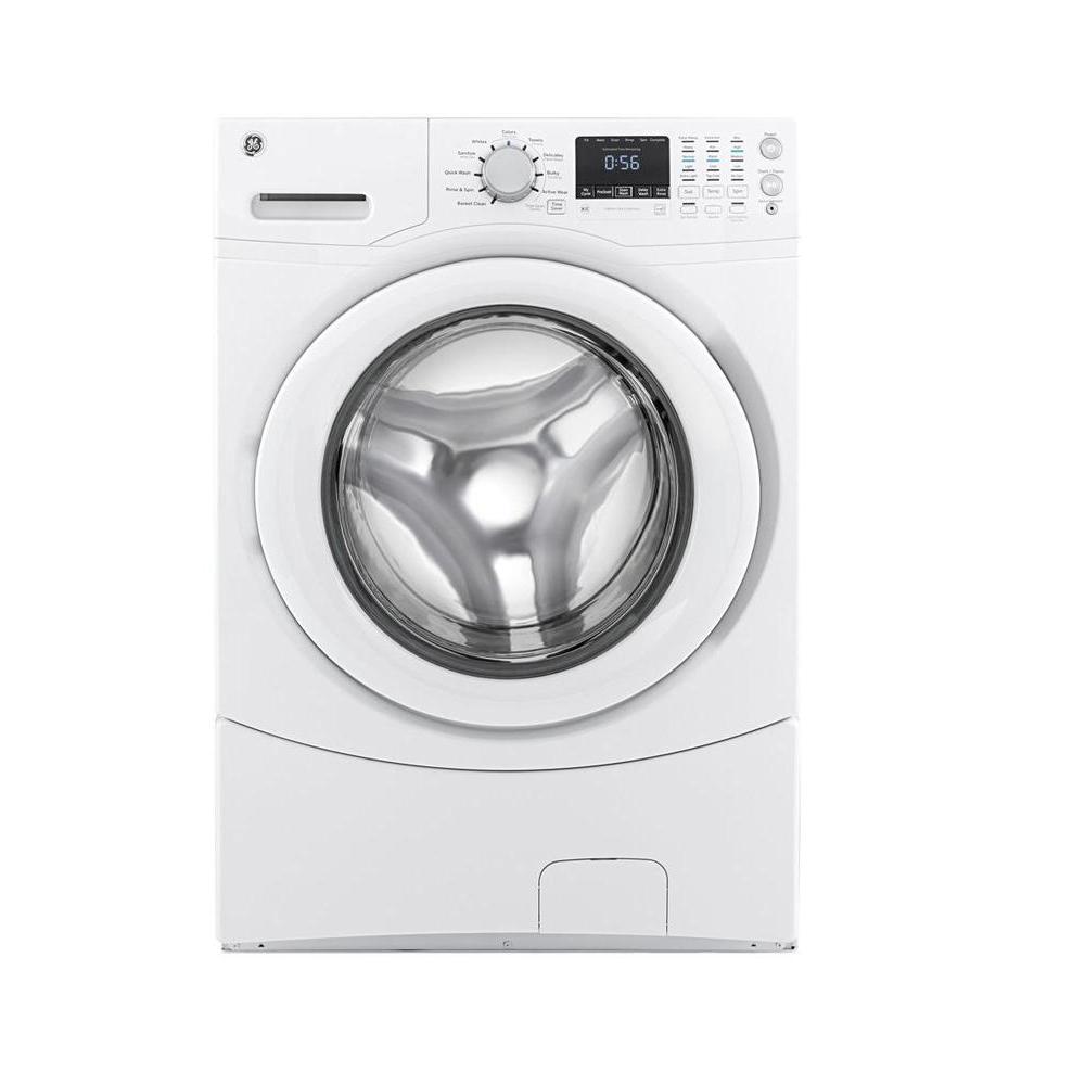 GE 4.3 cu. ft. Front Load Washer in White, Energy StarGFWN1600JWW The Home Depot