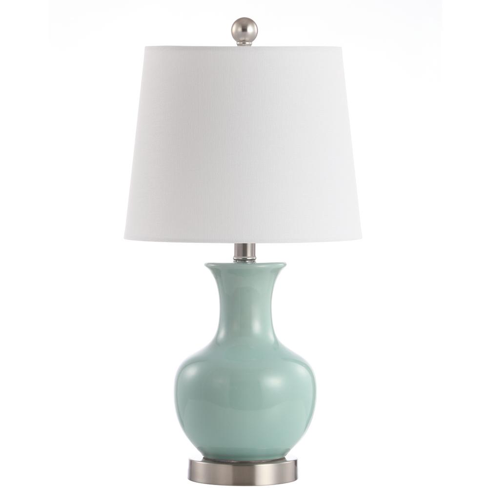 light blue bedside lamps