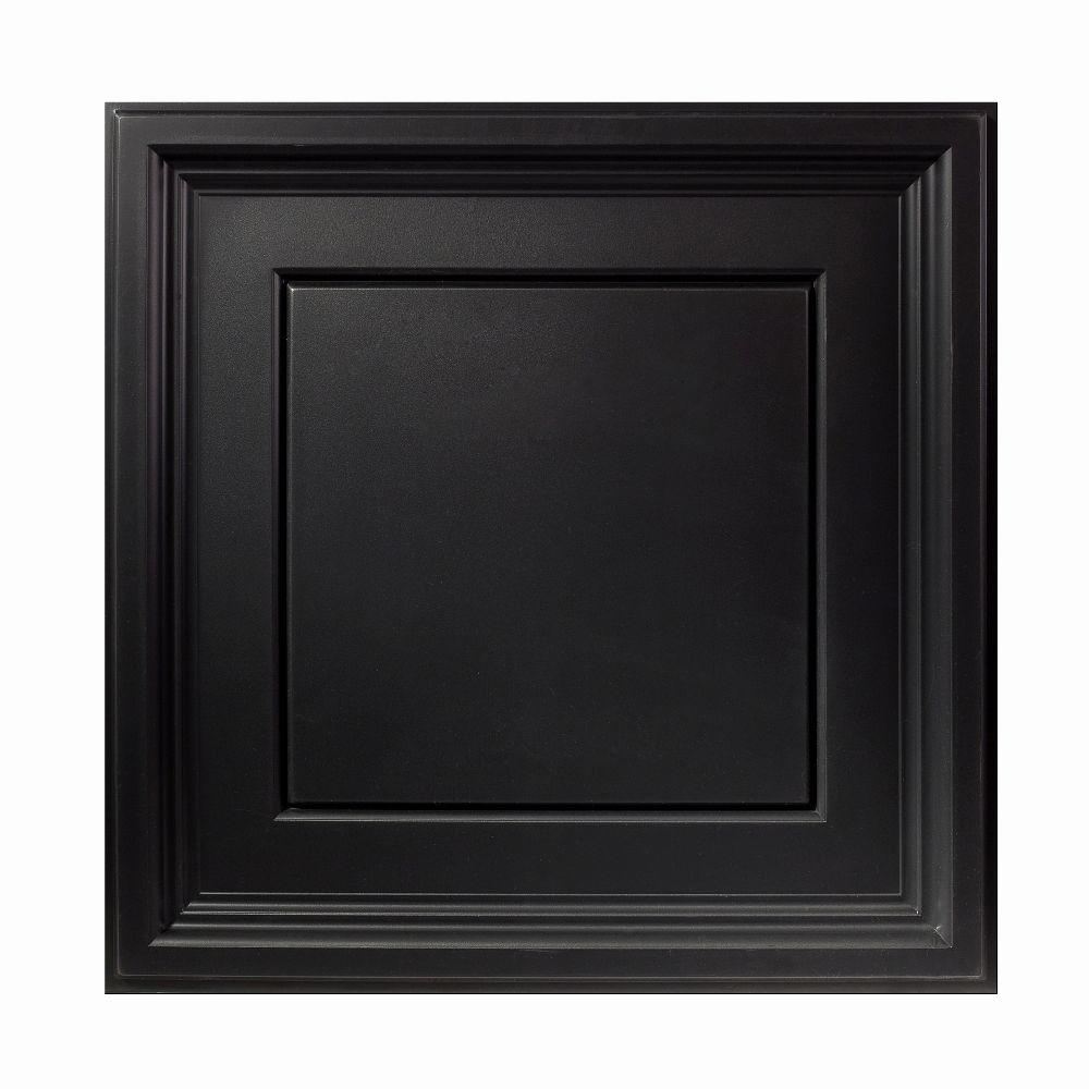 Genesis 2 Ft X 2 Ft Icon Coffer Black Ceiling Tile
