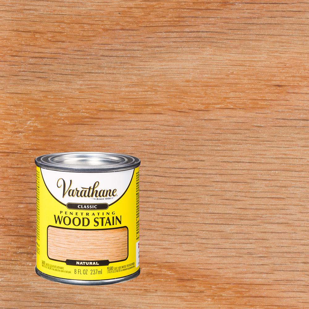 Varathane 8 Oz Natural Classic Wood Interior Stain 339725 The Home Depot