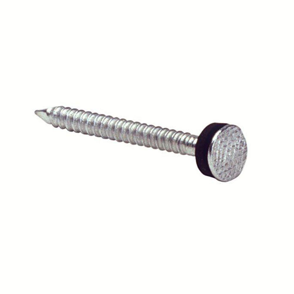 GripRite 10 x 13/4 in. HotGalvanized Steel Ring Shank Roofing Nails with Neoprene Washers (1