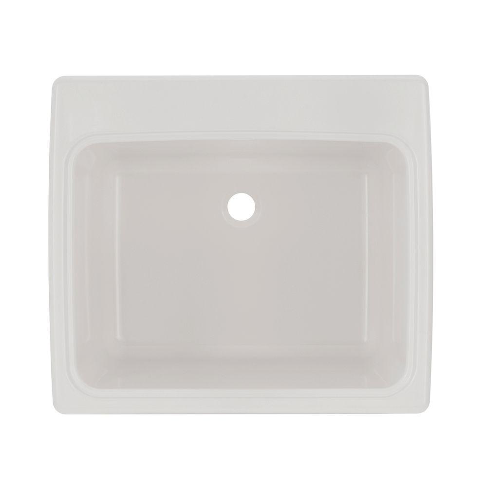 Swan 25 In X 22 In X 13 6 In Solid Surface Undermount Utility Sink In White Ssus1000 010 The Home Depot