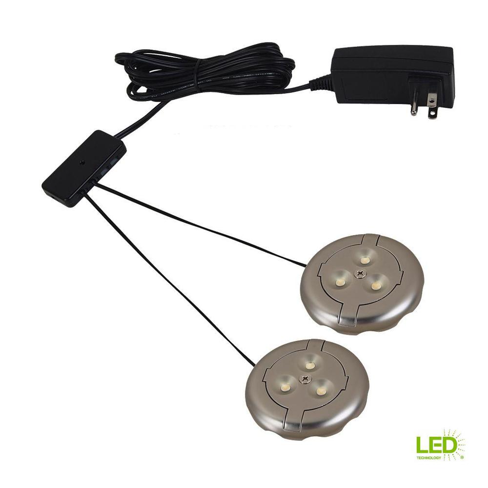 Sea Gull Lighting Under Cabinet Lights The Home Depot Ambiance Lx Led Silver Puck Light Kit