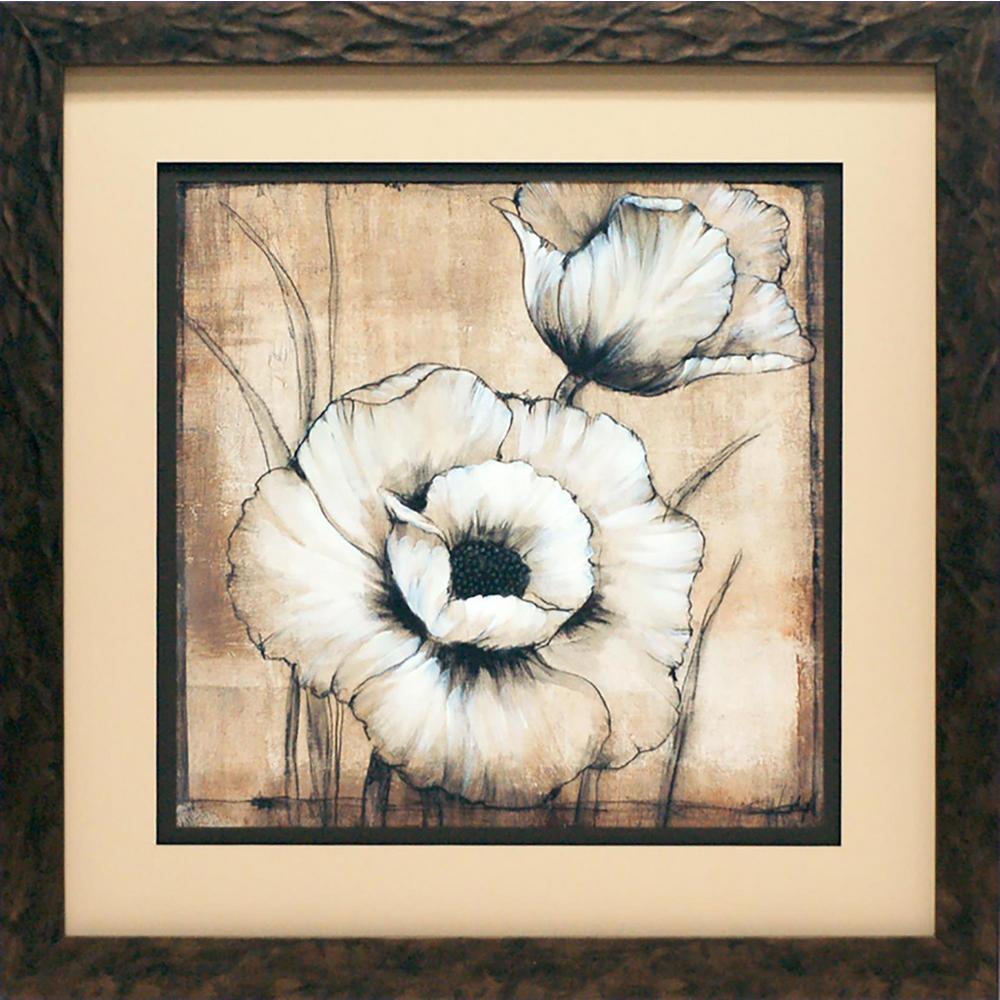 27 In X Neutral Poppies I Printed Framed Wall Art N1463 27 In X Neutral Poppies I Printed Framed Wall Art N1463 The Home Depot