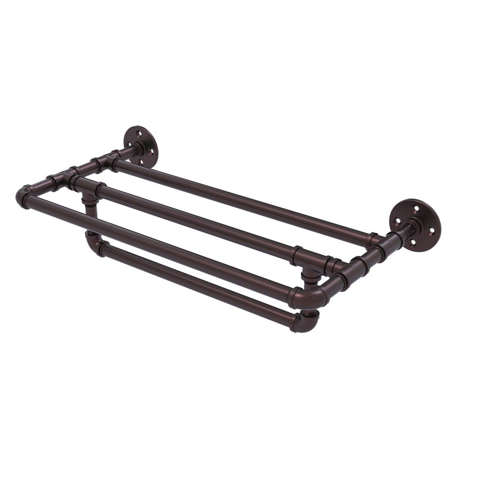 Allied Br Pipeline Collection 36 In Wall Mounted Towel Shelf Wall Mounted Towel Shelf