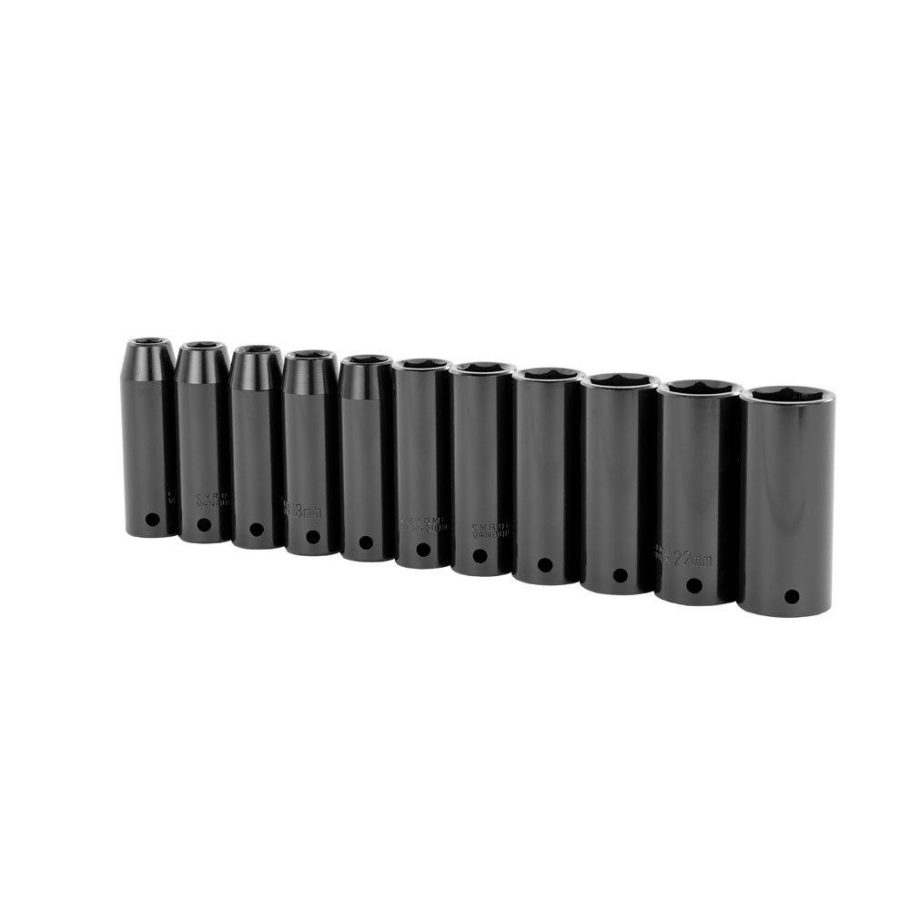 TEKTON 3/8 in. and 1/2 in. Drive 3/8 - 1-1/4 in., 8-32 mm 6-Point ...