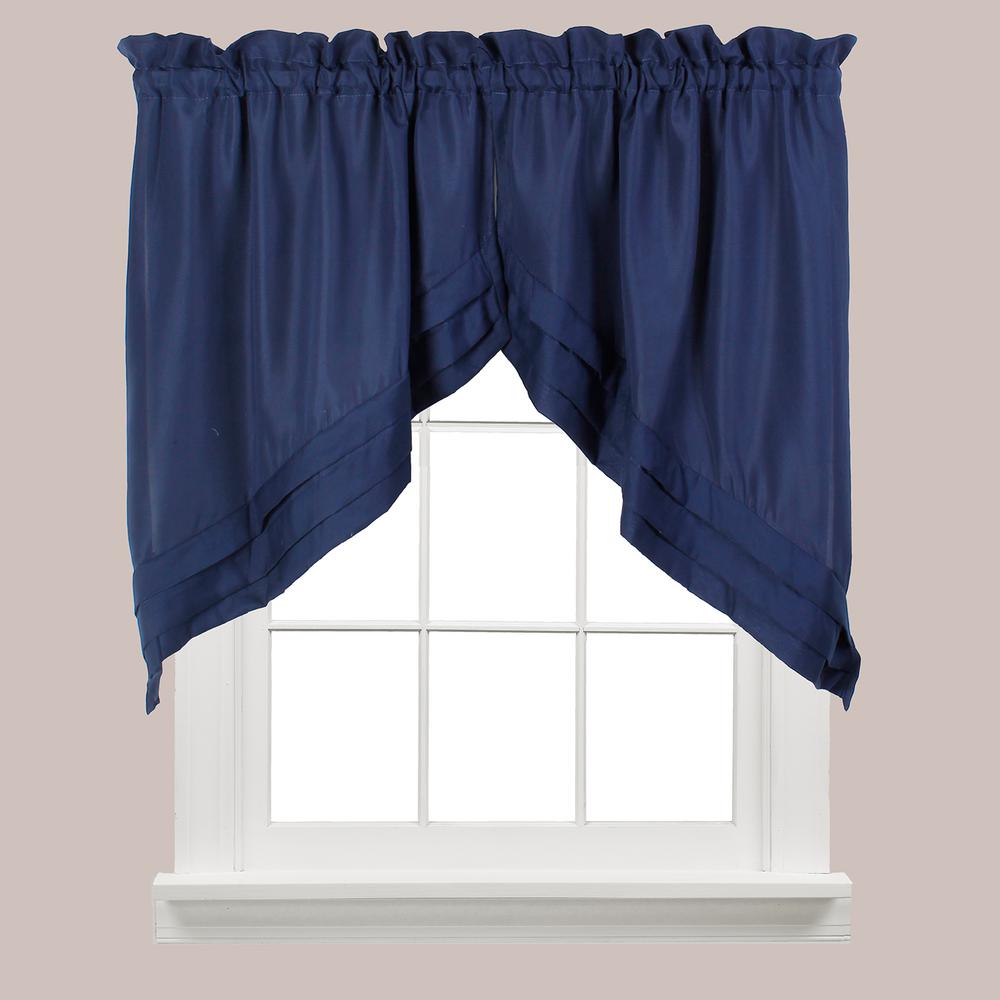 Saturday Knight Holden 30 In L Polyester Swag Valance In Navy 2