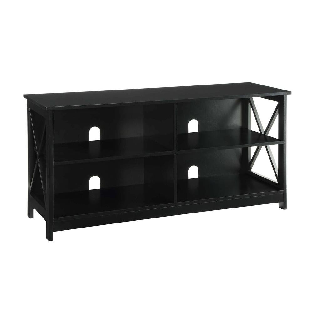 Convenience Concepts Designs2Go Oxford Black Storage Entertainment