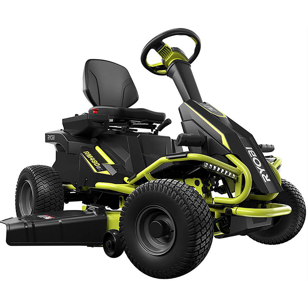 38 in. 100 Ah Battery Electric Rear Engine Riding Lawn Mower