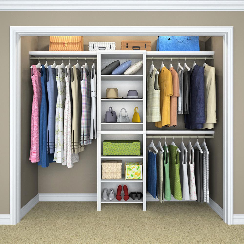 Wood Closet Systems Closet Systems The Home Depot