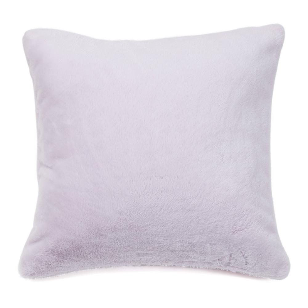 Best Home Fashion Luxe Fur Lavender Animal Print Polyester 18 In