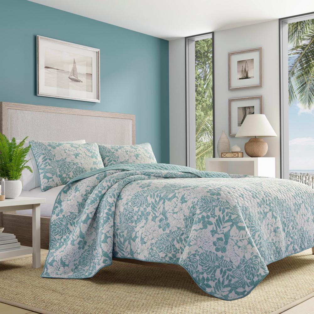 Tommy Bahama Laguna Beach 3 Piece Full Queen Quilt Set