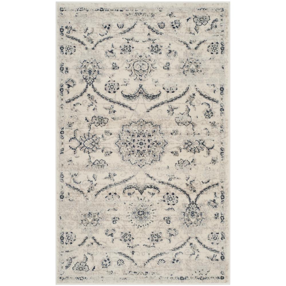 Safavieh Carnegie Light Gray/Cream 8 ft. x 10 ft. Area RugCNG621G8 The Home Depot