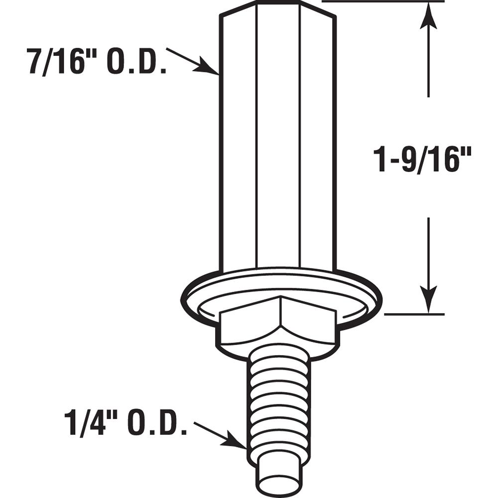 Prime Line 1 9 16 In Steel Base Bi Fold Door Bottom Pivot 2 Pack