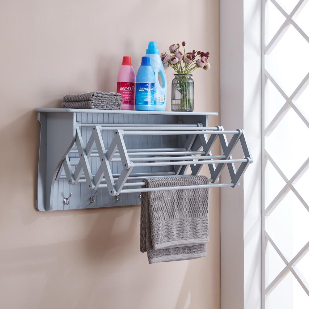 Danya B 36 In Light Grey Wall Retractable Accordion Drying Danya B 36 In Light Grey Wall Retractable Accordion Drying