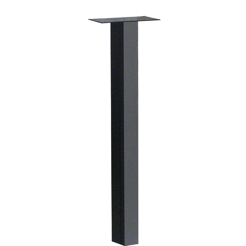 Architectural Mailbo 46 1 2 In Standard Ground Post Black Standard In Ground Post Black