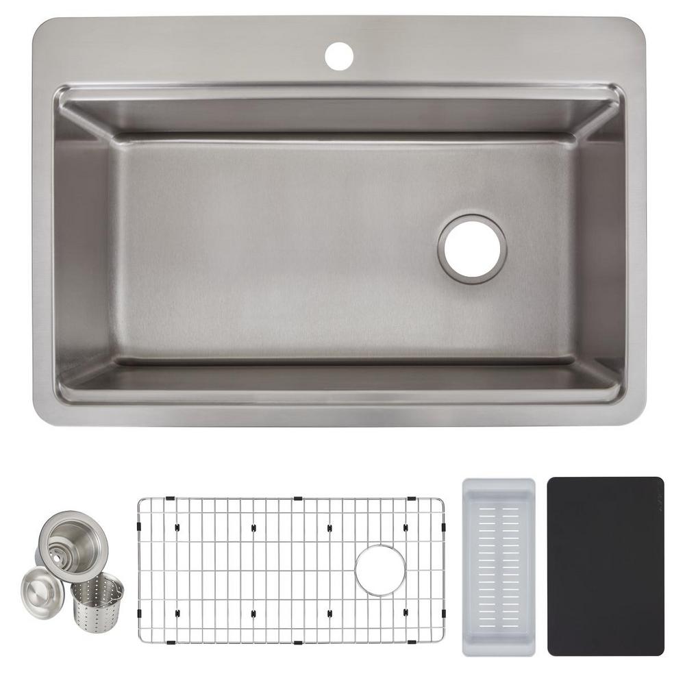 Elkay Kitchen Sinks UPC Barcode Upcitemdb Com   Stainless Steel Elkay Drop In Kitchen Sinks Hdsb33229tr1ws 64 1000 