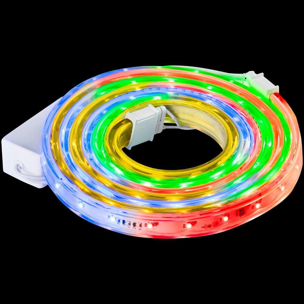 Outdoor Lights Decorations The Home Depot 108 Light Led Multi Color Ribbon Lights