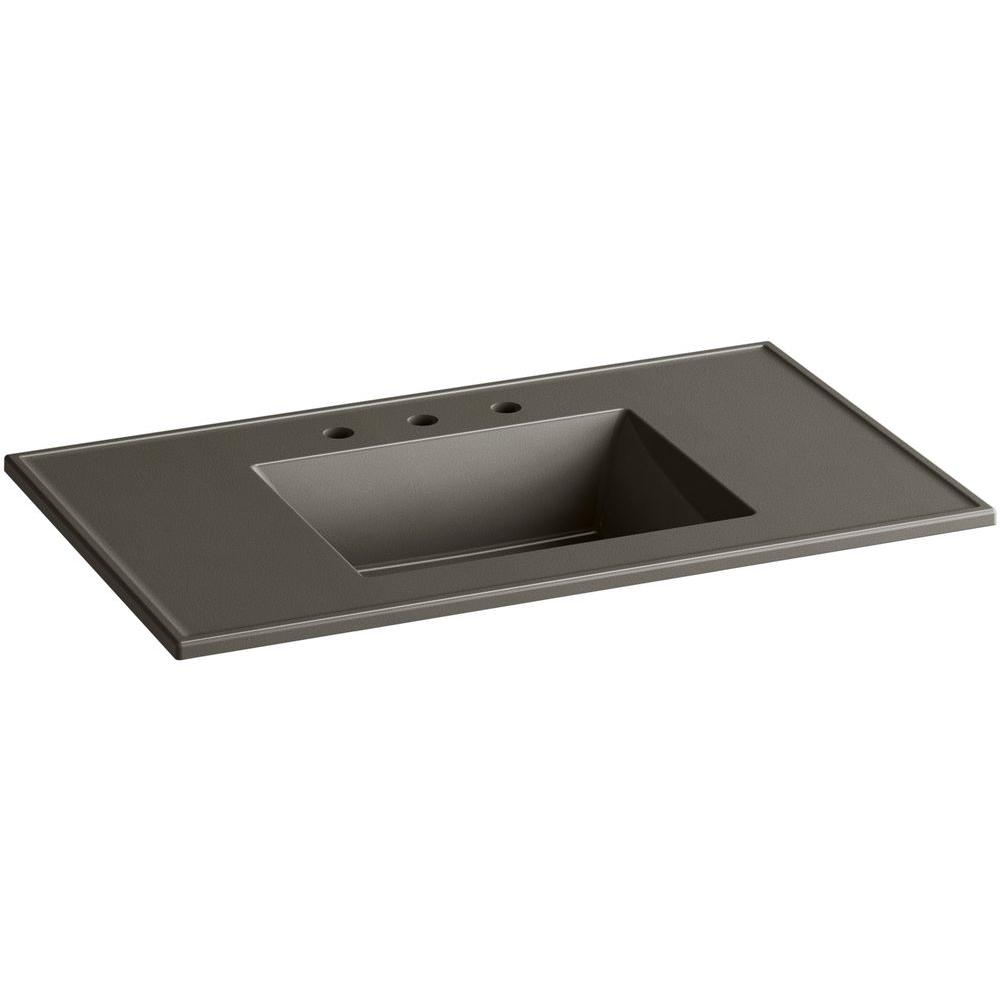 KOHLER Ceramic/Impressions 37 in. Vitreous China Vanity Top with Basin