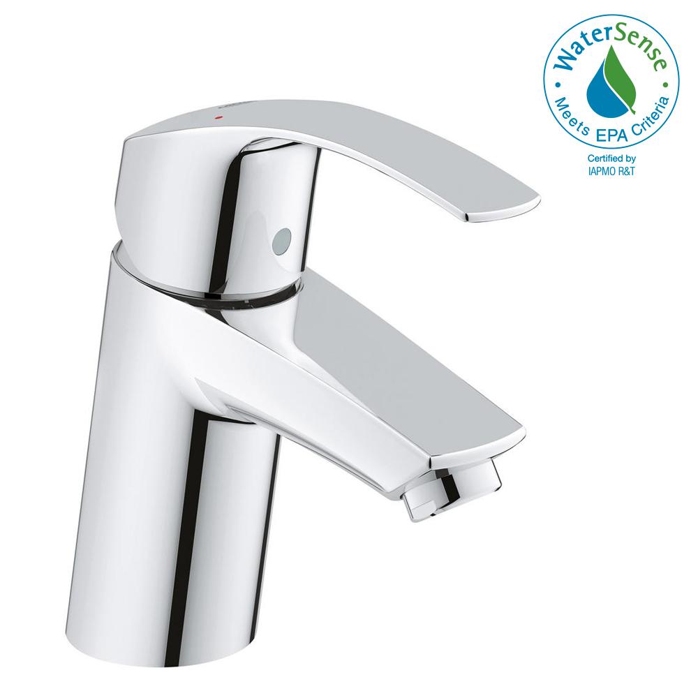 Grohe Eurosmart New Single Hole Handle Low Arc Bathroom Grohe Eurosmart New Single Hole Handle Low Arc Bathroom Faucet In Starlight Chrome